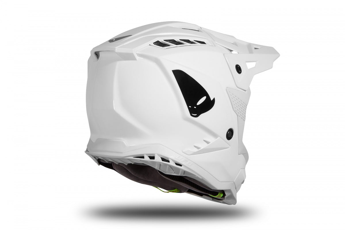 CASCO DE MOTOCROSS ECHUS BLANCO BRILLANTE